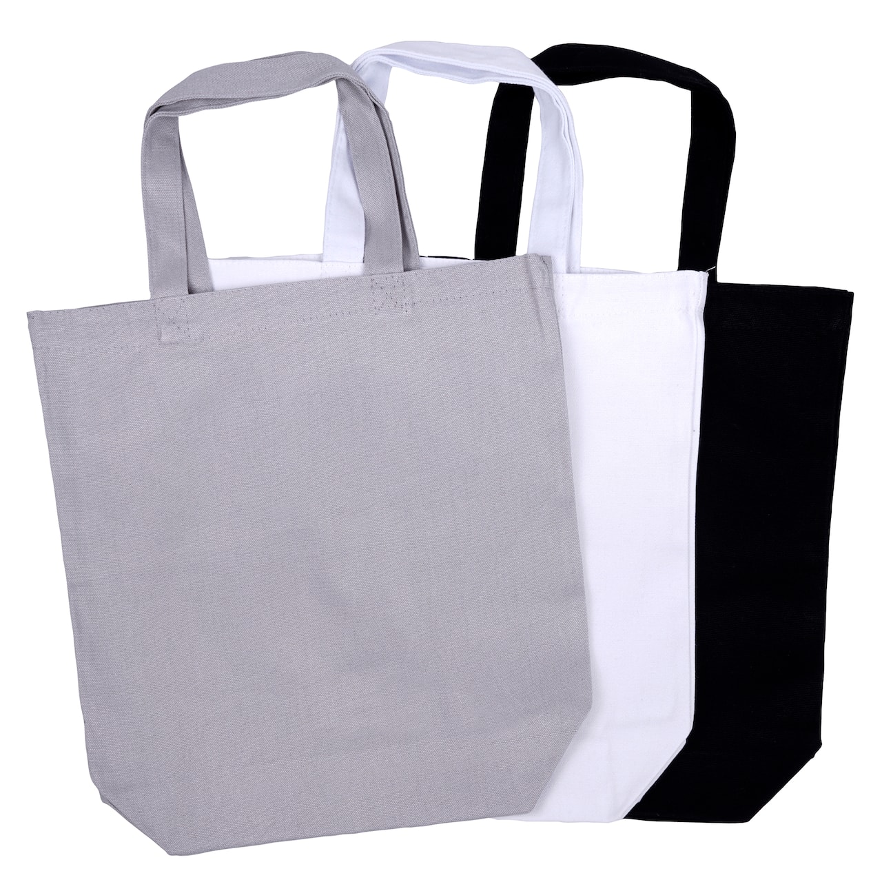 Black, White &#x26; Gray Cotton Tote Bags by Make Market&#xAE;